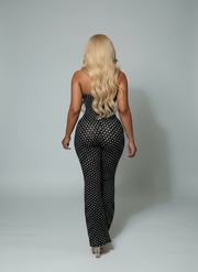 Naevo Polka Dot Slim Fit Jumpsuit