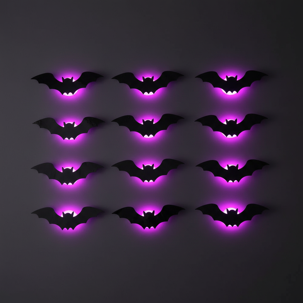 Halloween LED Bat Decal Set