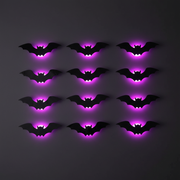 Halloween LED Bat Decal Set