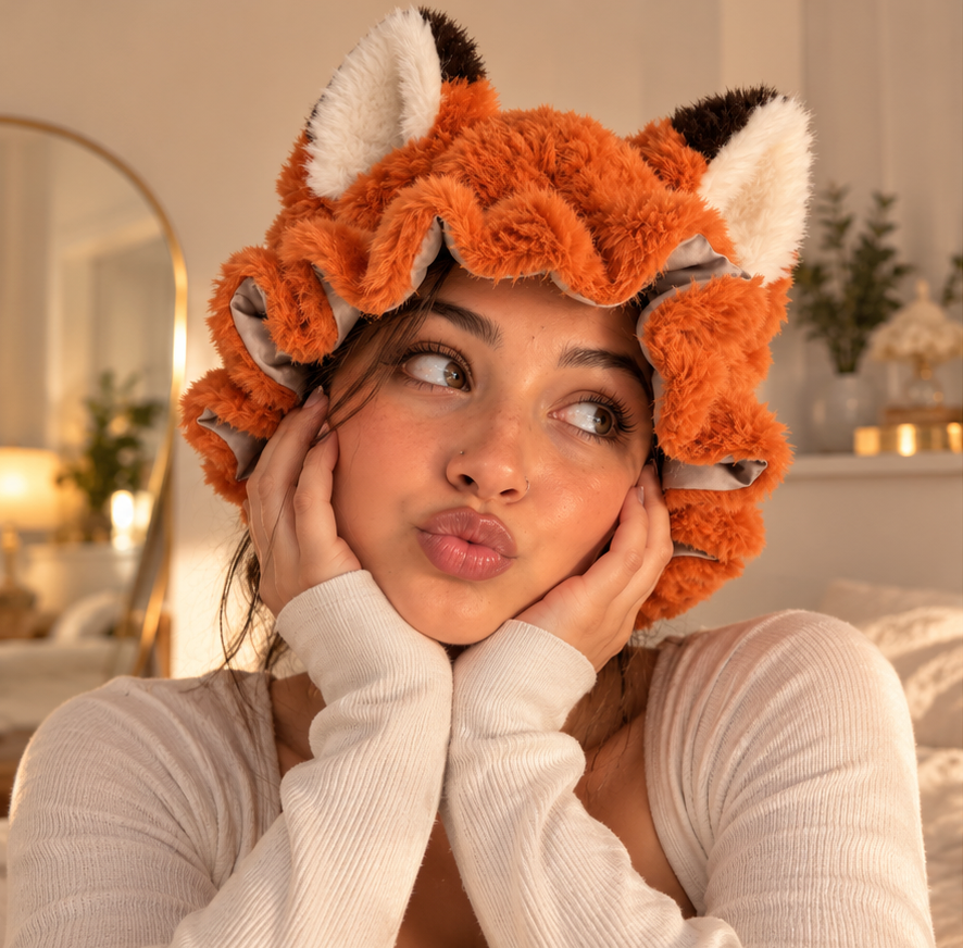 Fox Satin Sleep Bonnet