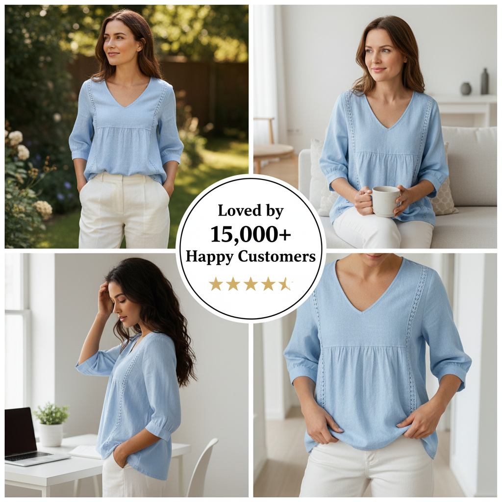 Women's Lace V-Neck Pullover Blouse