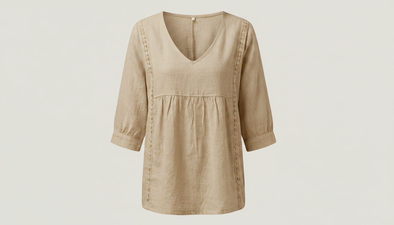 Women's Lace V-Neck Pullover Blouse