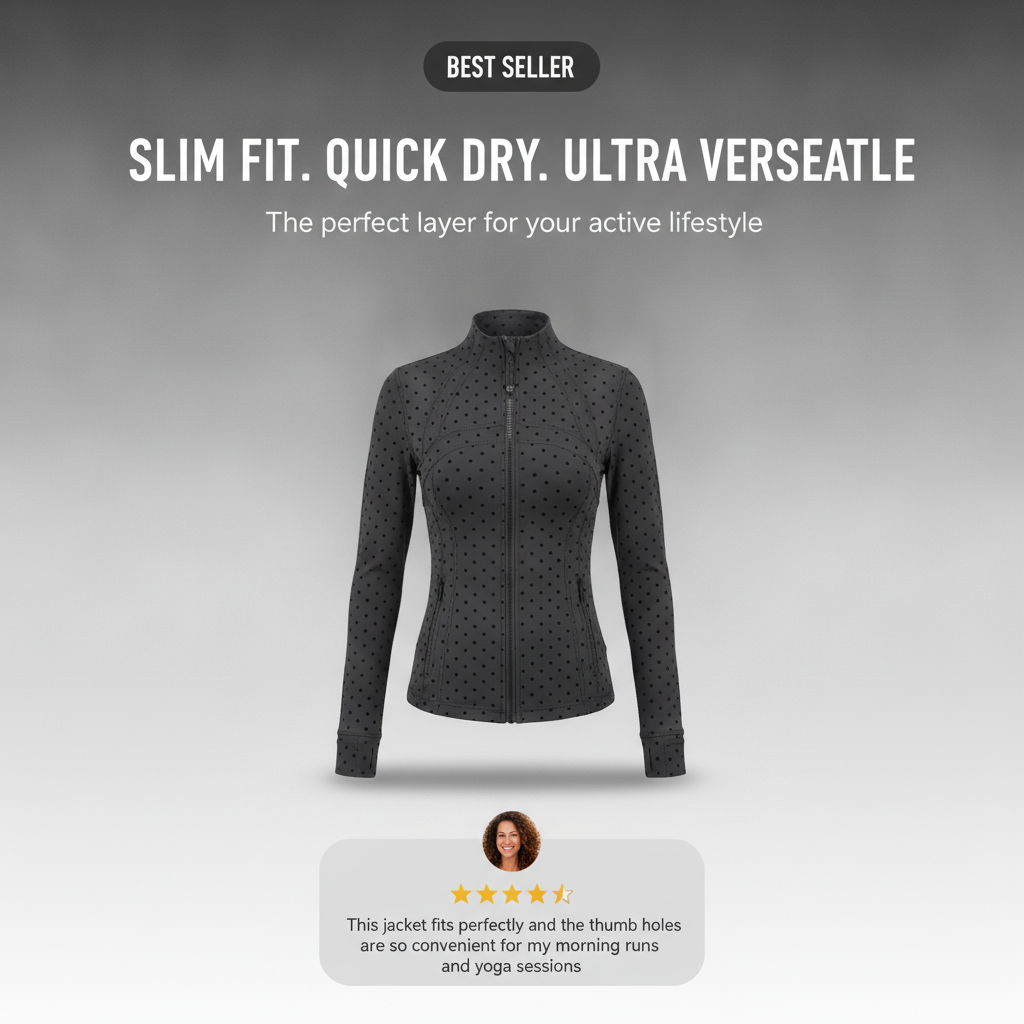 Naevo Black Polka Dot Jacket