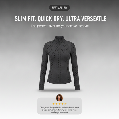 Naevo Black Polka Dot Jacket